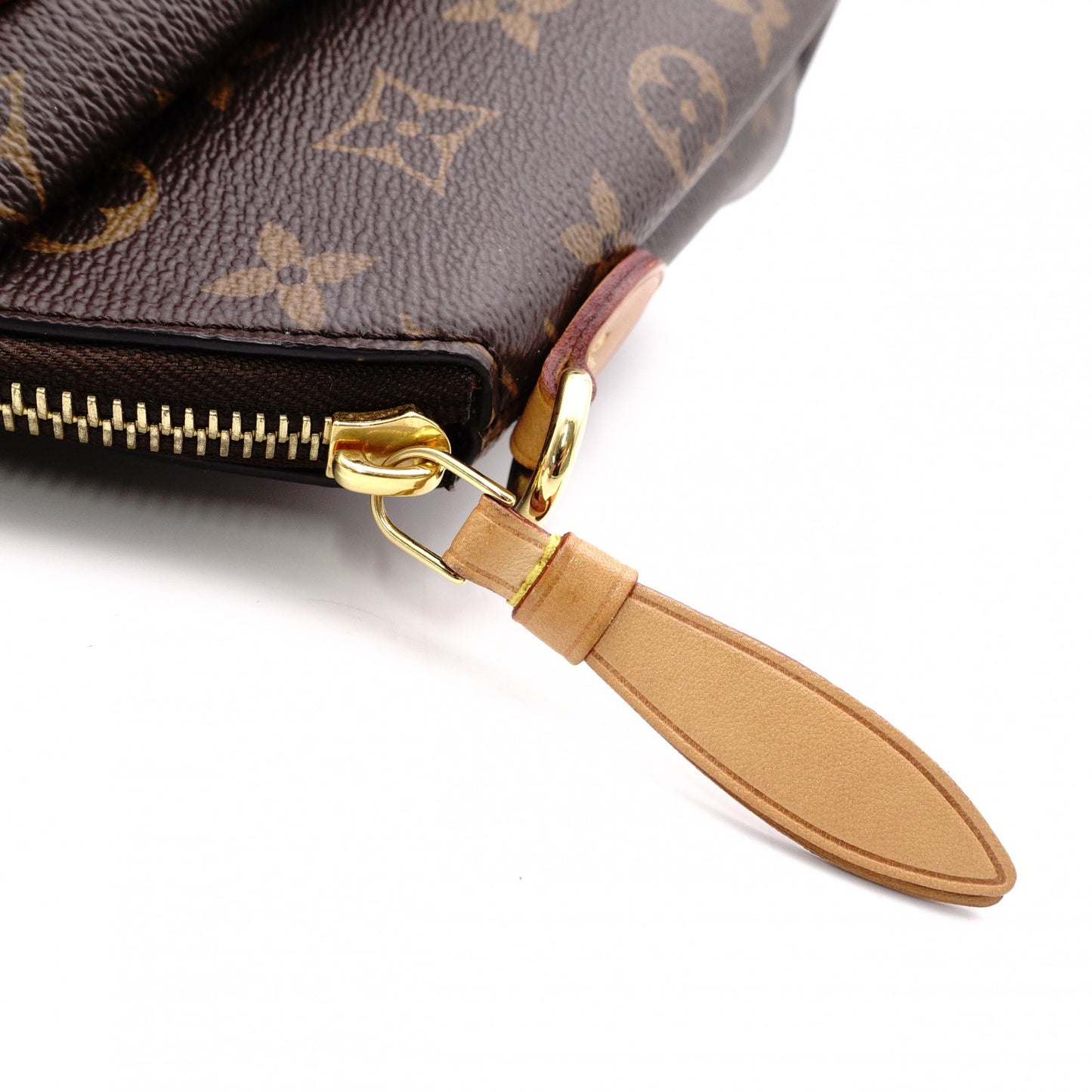 LOUIS VUITTON Riboli PM Monogram Canvas Handbag, Brown, 2-Way