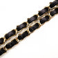 CHANEL Caviar Skin Classic W-Flap Shoulder Bag, Leather, Black, Gold Hardware
