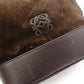 LOEWE Anagram Shoulder Bag, Brown Suede Leather, Crossbody, Vintage