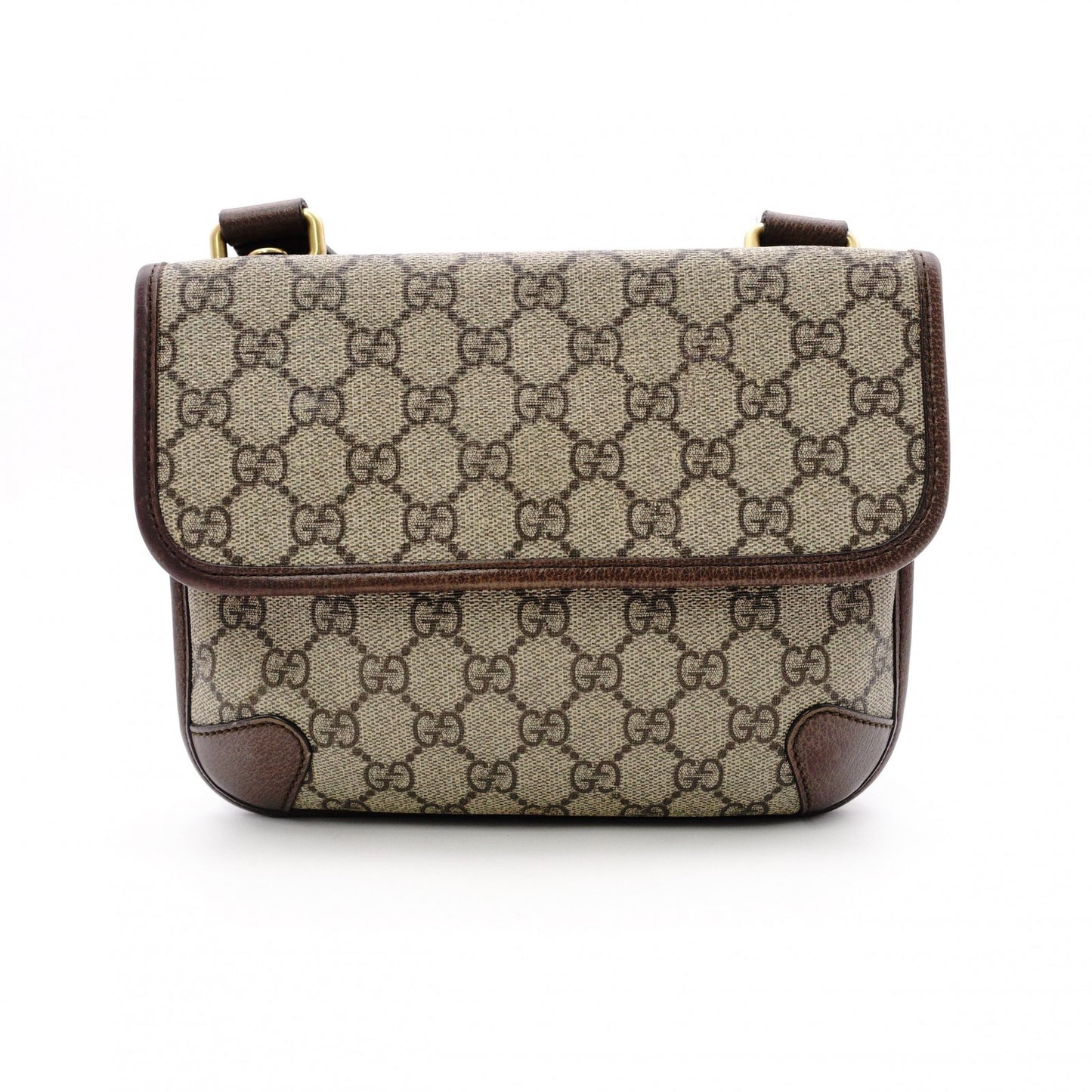 GUCCI Neo GG Supreme Shoulder Bag, PVC Leather, Beige