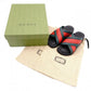 Unused GUCCI Sherry Line Sandals, Rubber, Black, Men's, US 9 (approx. 28–28.5 cm)