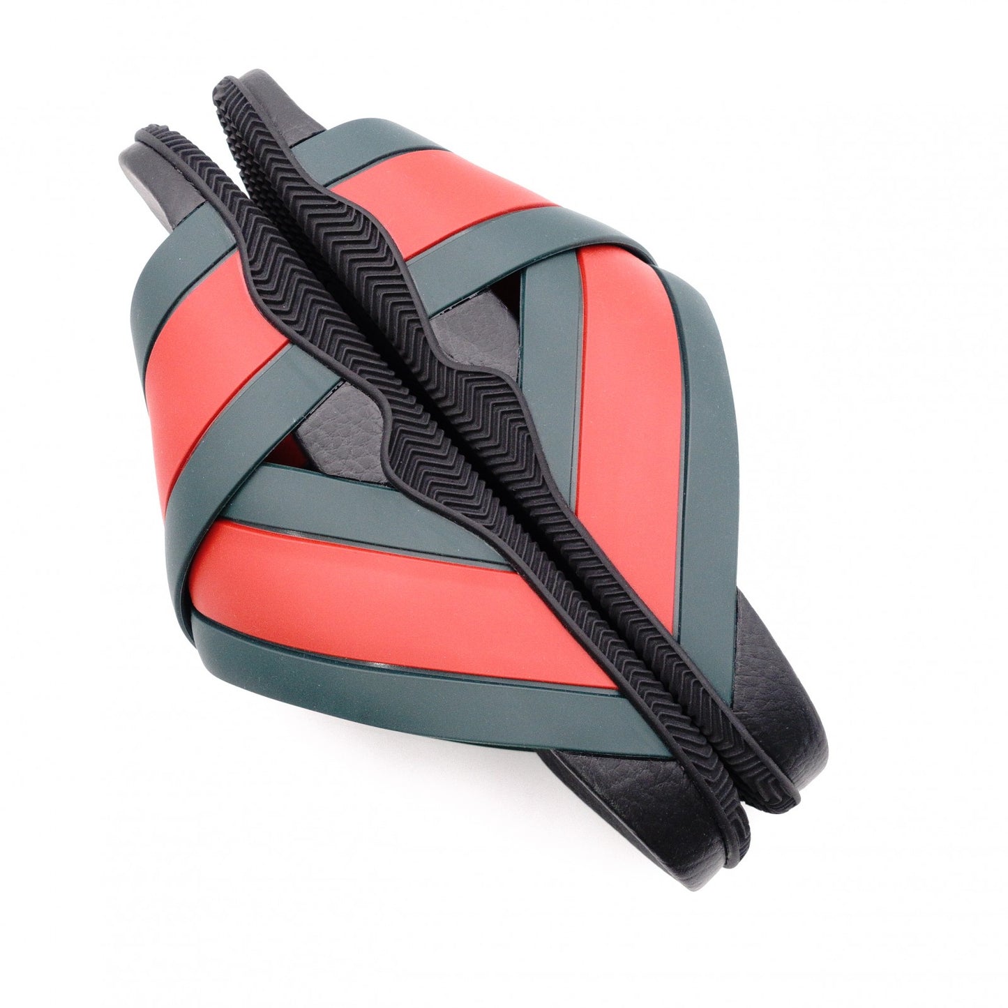 Unused GUCCI Sherry Line Sandals, Rubber, Black, Men's, US 9 (approx. 28–28.5 cm)
