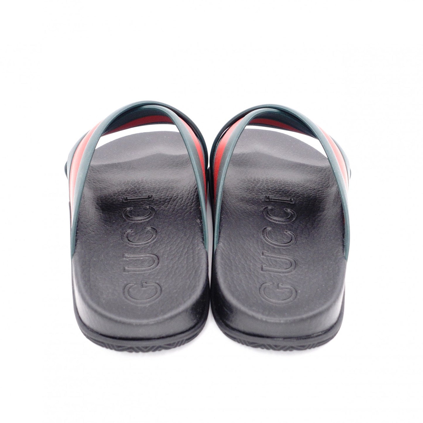 Unused GUCCI Sherry Line Sandals, Rubber, Black, Men's, US 9 (approx. 28–28.5 cm)
