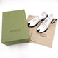 Unused GUCCI Run Low-Top Sneakers, Cotton and Rubber, White, Men's US 12.5 (approx. 31–31.5 cm)