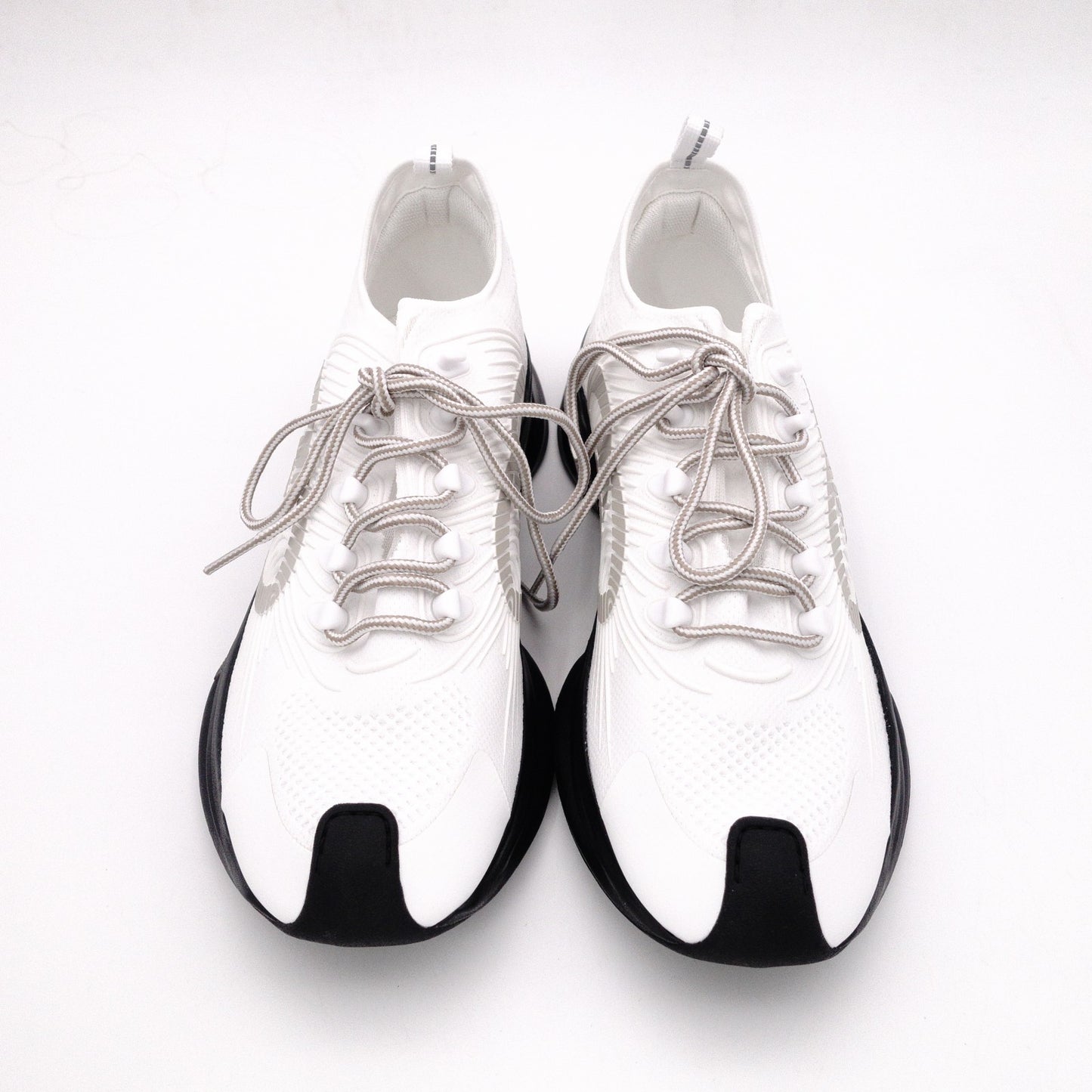 Unused GUCCI Run Low-Top Sneakers, Cotton and Rubber, White, Men's US 12.5 (approx. 31–31.5 cm)