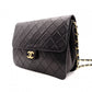 CHANEL Lambskin Classic Single-Flap Shoulder Bag, Leather, Black, Gold Hardware