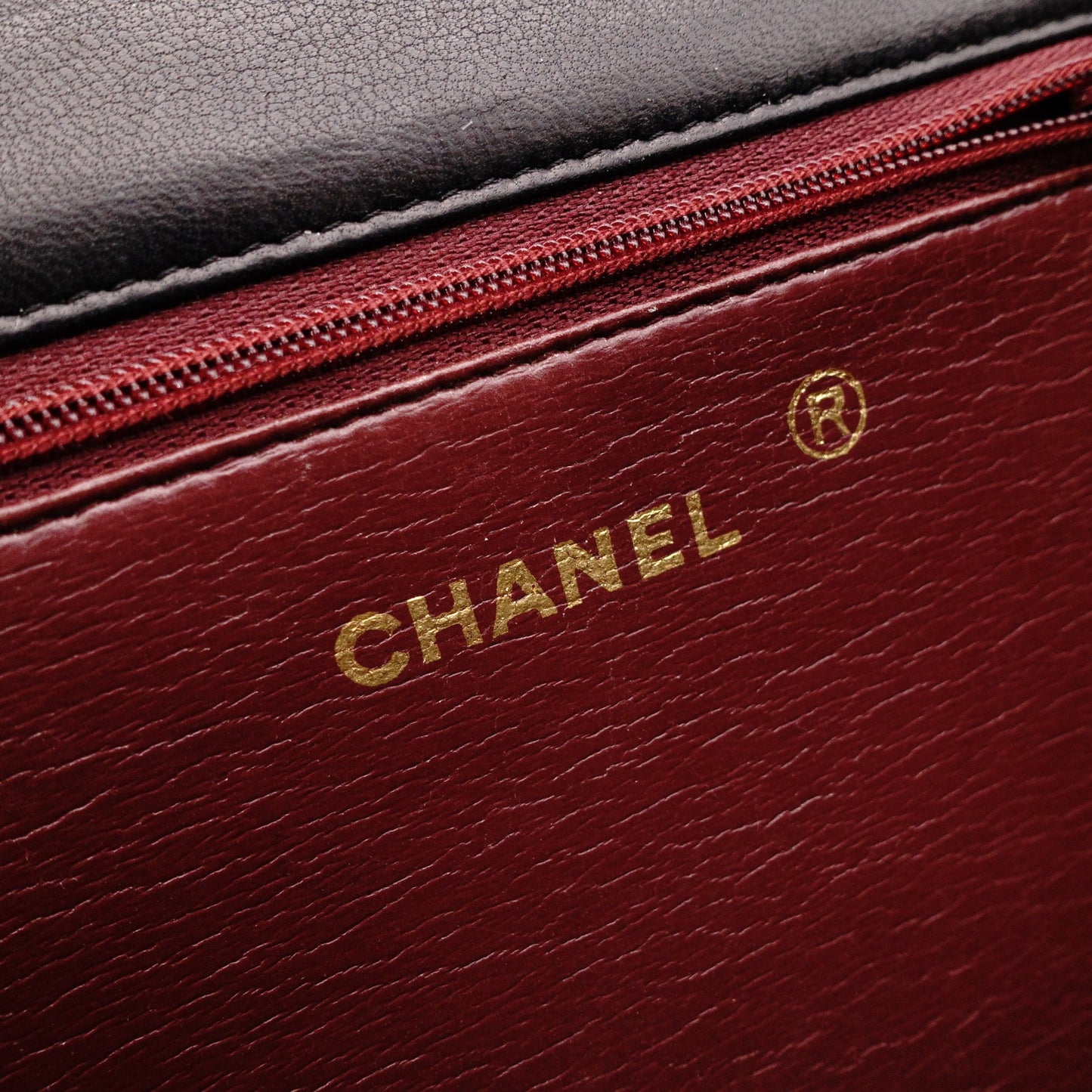 CHANEL Lambskin Classic Single-Flap Shoulder Bag, Leather, Black, Gold Hardware