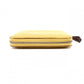 HERMES Azap Silk-in Compact Coin Case Yellow, Silver Hardware