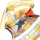 HERMES Azap Silk-in Compact Coin Case Yellow, Silver Hardware