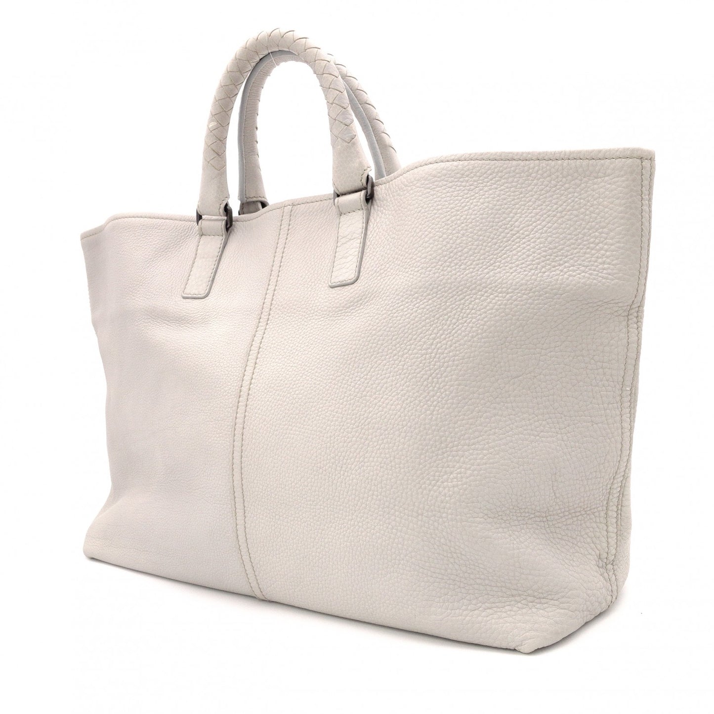 BOTTEGAVENETA Bottega Veneta Shopping Tote Serbo Deerskin Tote Bag Leather Gray