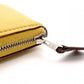 HERMES Azap Silk-in Compact Coin Case Yellow, Silver Hardware