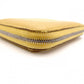 HERMES Azap Silk-in Compact Coin Case Yellow, Silver Hardware