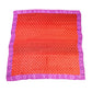 LOUIS VUITTON Damier Scarf, Silk, Red/Purple, 90x90, Women's