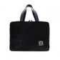 LOEWE Amasona Handbag, Suede Leather, Black Tote Bag with Silver Hardware