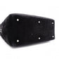 LOEWE Amasona Handbag, Suede Leather, Black Tote Bag with Silver Hardware
