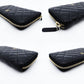 CHANEL Matrasse Purse/leather black USED Women
