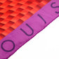 LOUIS VUITTON Damier Scarf, Silk, Red/Purple, 90x90, Women's