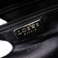 LOEWE Amasona Handbag, Suede Leather, Black Tote Bag with Silver Hardware