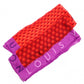 LOUIS VUITTON Damier Scarf, Silk, Red/Purple, 90x90, Women's