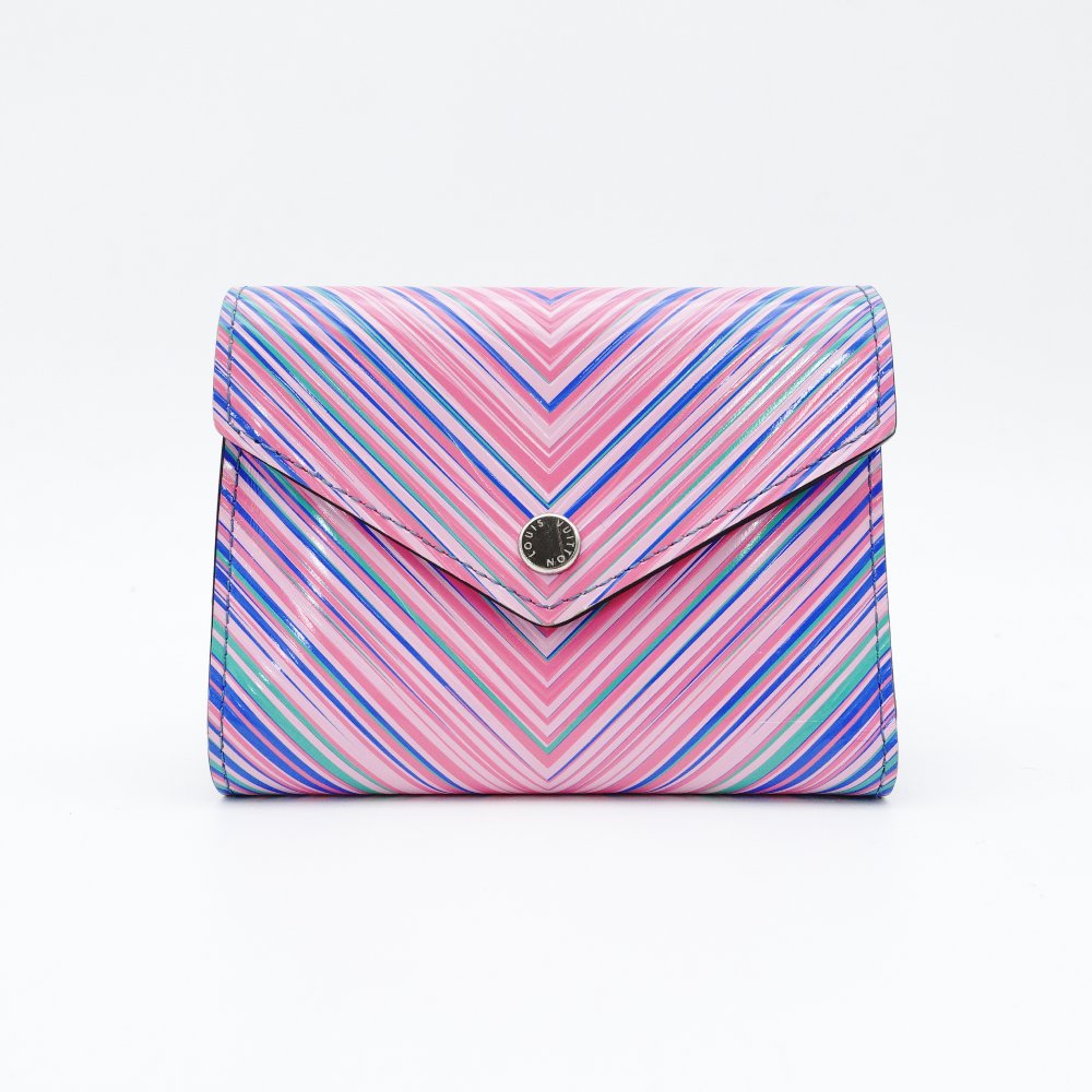 LOUIS VUITTON Tropical Portofolio Victoire Tri-Fold Wallet Leather Pink 7-10-246