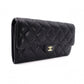 CHANEL Lambskin Matelassé Long Wallet, Leather Wallet with Gold Hardware