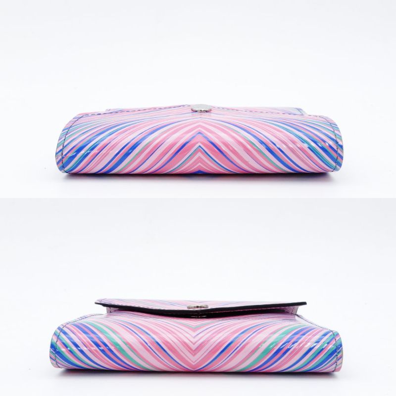 LOUIS VUITTON Tropical Portofolio Victoire Tri-Fold Wallet Leather Pink 7-10-246