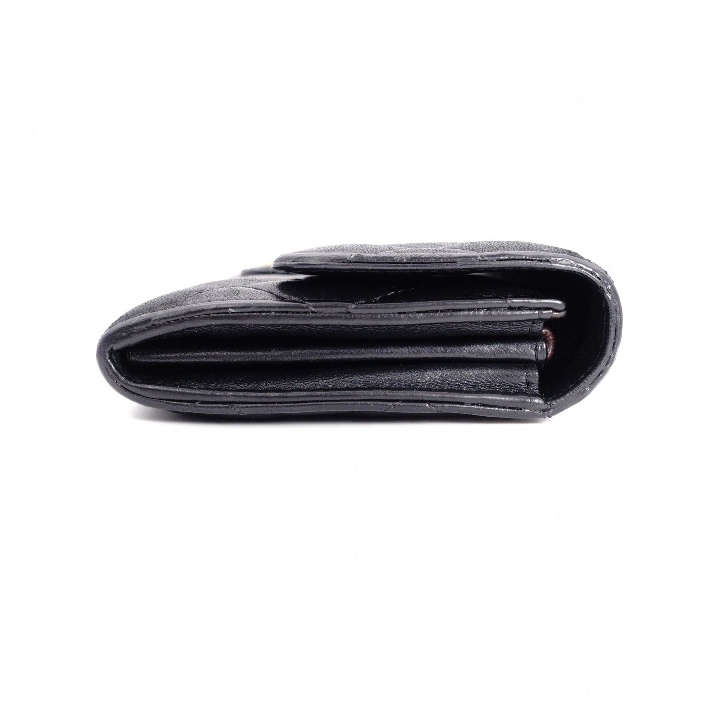 CHANEL Lambskin Matelassé Long Wallet, Leather Wallet with Gold Hardware