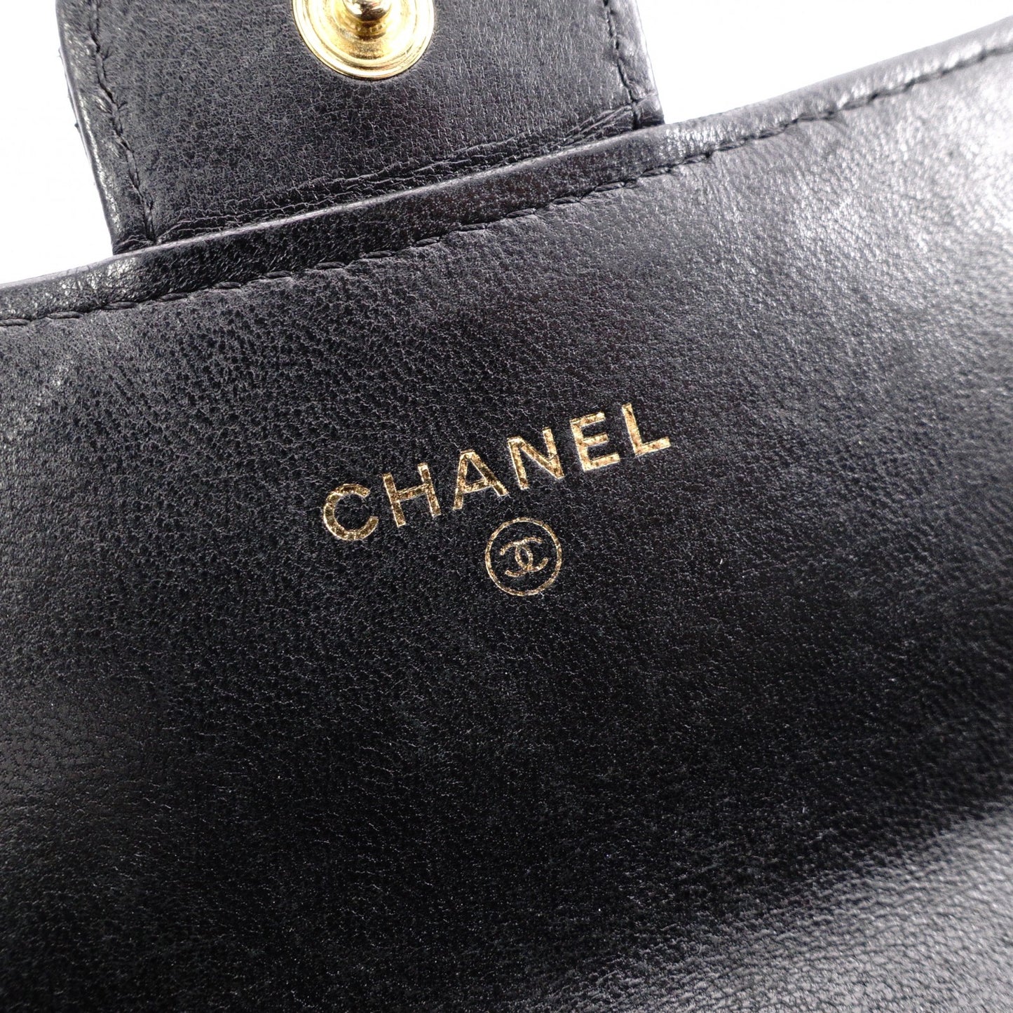 CHANEL Lambskin Matelassé Long Wallet, Leather Wallet with Gold Hardware