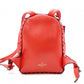 Valentino Garavani Rockstud Backpack, Leather, Red, Women's