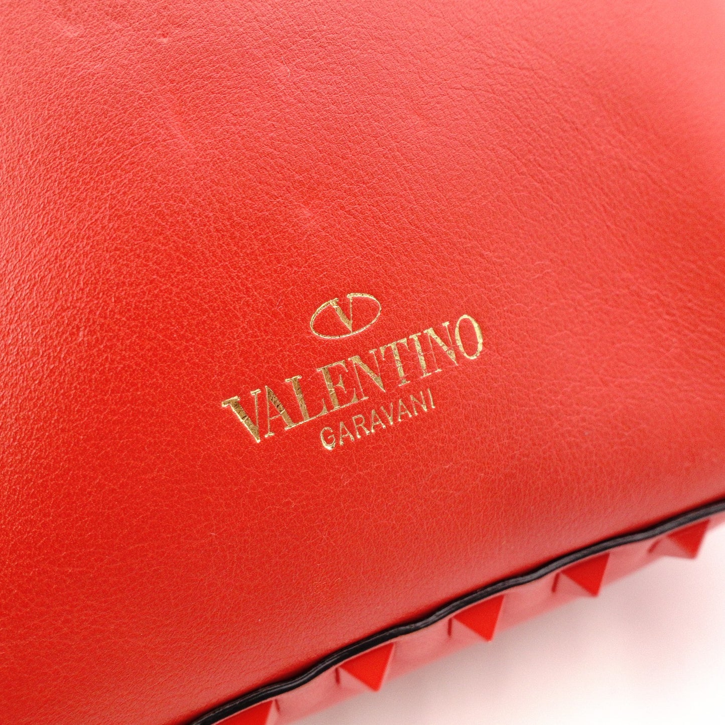 Valentino Garavani Rockstud Backpack, Leather, Red, Women's