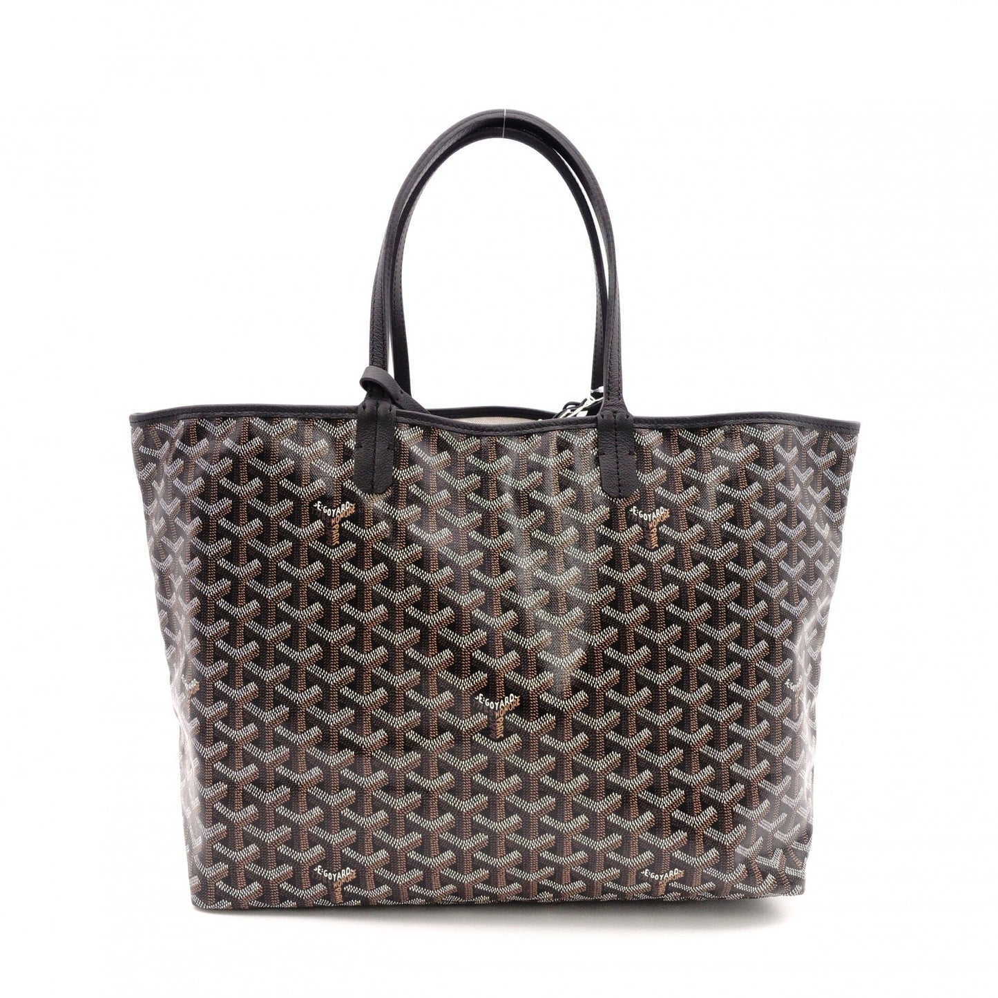 Unused, Tagged GOYARD Saint-Louis PM Tote Bag / PVC / Leather / Black / Includes Pouch / Work Bag / Business Bag