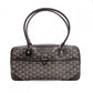 GOYARD Saint Martin Shoulder Bag, PVC and Leather, Black, Brown, and Yellow