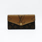LOUIS VUITTON Monogram Giant Reverse Portefeuille Sara M80726 Brown PVC Leather 7-12-567