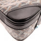 GOYARD Saint Martin Shoulder Bag, PVC and Leather, Black, Brown, and Yellow