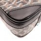 GOYARD Saint Martin Shoulder Bag, PVC and Leather, Black, Brown, and Yellow
