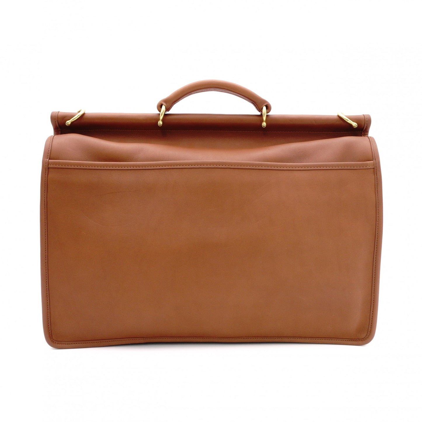 COACH Old Coach Business Bag, Leather, Brown, Men's