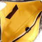 GOYARD Saint Martin Shoulder Bag, PVC and Leather, Black, Brown, and Yellow