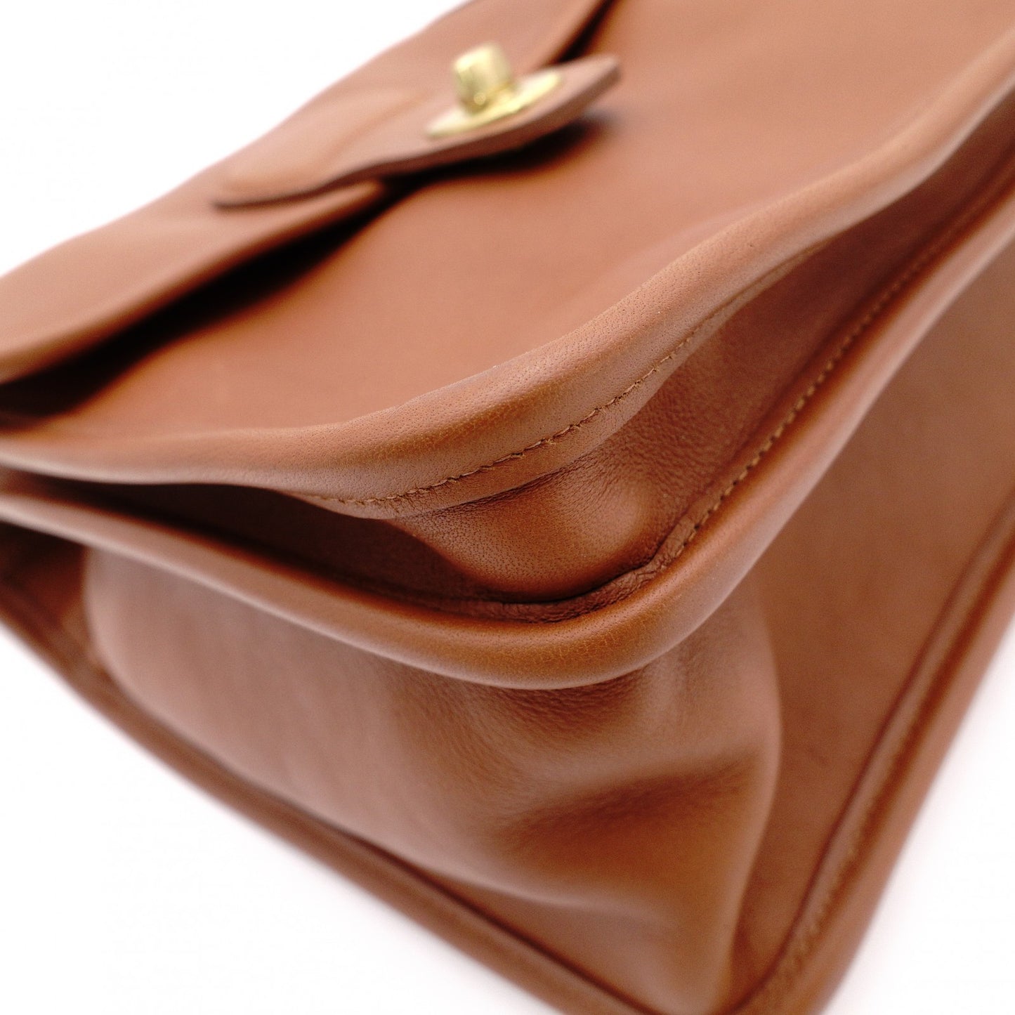 COACH Old Coach Business Bag, Leather, Brown, Men's