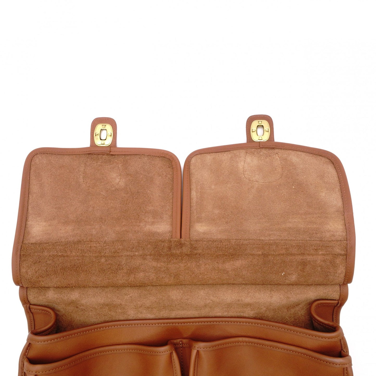 COACH Old Coach Business Bag, Leather, Brown, Men's