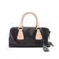 PRADA Saffiano Leather Shoulder Bag, Black and Pink, 2-Way