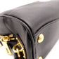 PRADA Saffiano Leather Shoulder Bag, Black and Pink, 2-Way