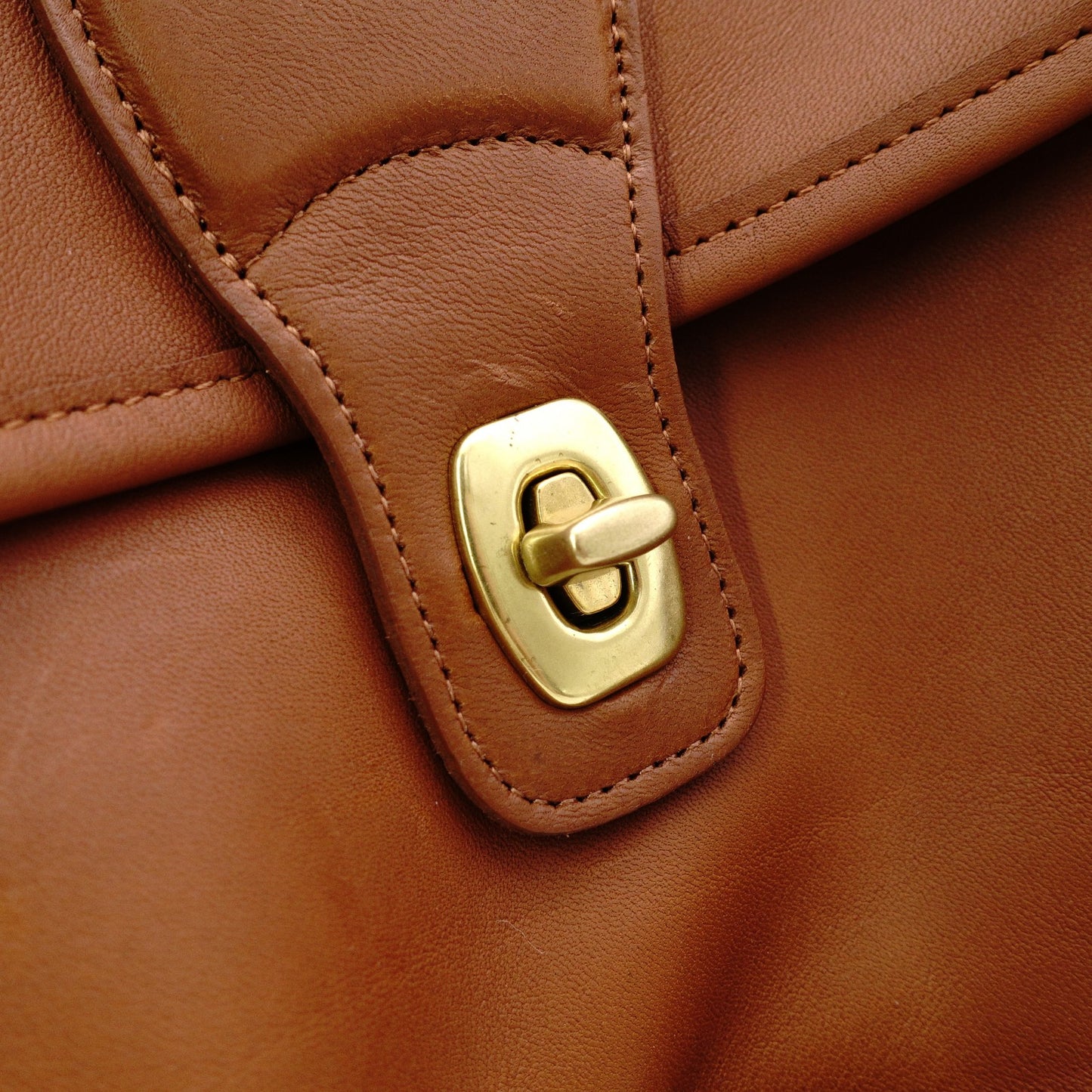 COACH Old Coach Business Bag, Leather, Brown, Men's