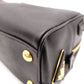 PRADA Saffiano Leather Shoulder Bag, Black and Pink, 2-Way