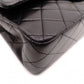 CHANEL Classic W-Flap Matelassé Shoulder Bag, Leather, Black, Gold Hardware