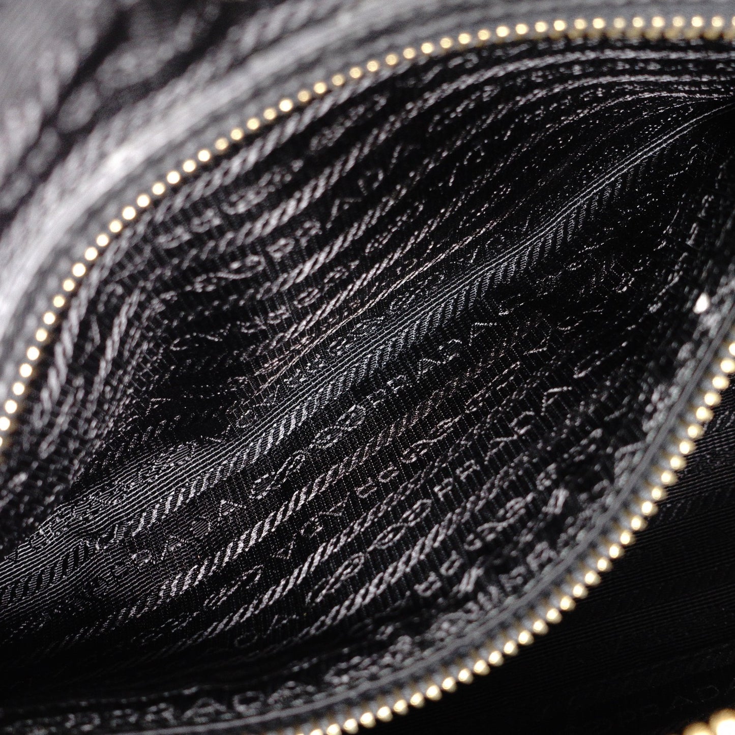 PRADA Saffiano Leather Shoulder Bag, Black and Pink, 2-Way