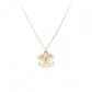 CHANEL CC Necklace, Silver and Beige