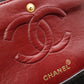 CHANEL Classic W-Flap Matelassé Shoulder Bag, Leather, Black, Gold Hardware