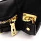 PRADA Saffiano Leather Shoulder Bag, Black and Pink, 2-Way