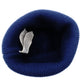 GUCCI Navy Knit Beanie M Size 58cm Wool Logo Hat with Box 7-2-205