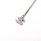 CHANEL Necklace, Metal, Rhinestone, Silver, CC Necklace